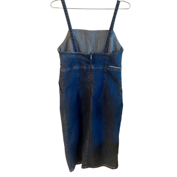 Guess Denim Slit Midi Dress - Picture 6 of 12